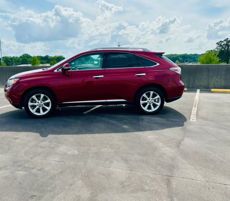 Full view of Lexus RX 2012 rental car available from Role Call Rentals in Baton Rouge